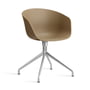 Hay - About A Chair AAC 20, polished aluminum / clay 2. 0 (felt glides)