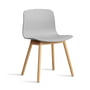 Hay - About A Chair AAC 12 , lacquered oak / concrete grey 2. 0 (felt glides)