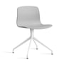 Hay - About A Chair AAC 10, white / concrete grey 2. 0 (felt glides)