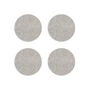 Hey Sign - Coaster round, Ø 9 cm, light mottled (set of 4)