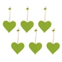 HEY-SIGN - Heart pendant, may green (set of 6)