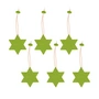 HEY-SIGN - Star pendant, may green (set of 6)