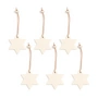 HEY-SIGN - Star pendant, off-white (set of 6)