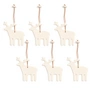 HEY-SIGN - Pendant reindeer, off-white (set of 6)