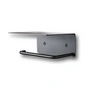 Ferm Living - Dora Toilet roll holder with shelf, black