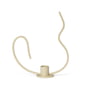 ferm Living - Valse Candlestick low, cashmere