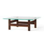 Audo - Brasilia lounge table, glass / walnut