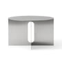 Audo - Androgyne Base side table, Ø 63 cm, brushed steel