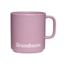 Design Letters - VIP Favourite Porcelain mug with handle, Grandmom / lavender