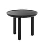 Kartell - K-Top side table, H 50 cm / Ø 60 cm, black Marquina / black