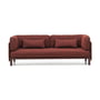 Vitra - Anagram flexible modular sofa, 230 x 95 cm, incl. 2 cushions 65 x 30 cm, dark bordeaux / dark red melange (Cento 12)