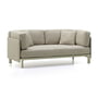 Vitra - Anagram flexible modular sofa, 190 x 95 cm, incl. 2 cushions 40 x 40 cm, chalk / sand melange (Savana 02)