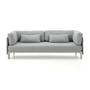 Vitra - Anagram flexible modular sofa, 190 x 95 cm, incl. cushion 65 x 55 cm, chalk / pebble melange (Dumet 06)