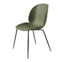 Gubi - Beetle Dining Chair, Conic Base black / fern green