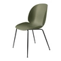 Gubi - Beetle Dining Chair, Conic Base black / fern green