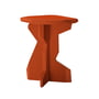 OUT Objekte unserer Tage - Fels Stool, ash lacquered Sienna red