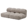 OUT Objekte unserer Tage - Sander 02 2. 5-seater sofa, stone gray (Berlin 801 by OUT)