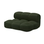 OUT Objekte unserer Tage - Sander Sofa Loveseat, moss green (Hug Me 032 by Chivasso)