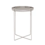 e15 - Habibi side table H 47 cm / Ø 37 cm, polished stainless steel