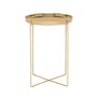 e15 - Habibi side table H 47 Ø 37 cm, brass