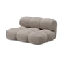 OUT Objekte unserer Tage - Sander Sofa Loveseat, stone gray (Berlin 801 by OUT)