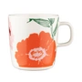Marimekko - Oiva Puutarhakutsut mug with handle 400 ml, white / green / orange