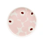 Marimekko - Oiva Unikko Plate Ø 20 cm, white / light pink / chestnut