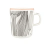 Marimekko - Oiva Kukat Puhkeavat mug with handle, 250 ml, white / black / orange