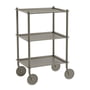 Muuto - Flow Outdoor side trolley, 3 shelves, taupe