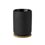 Stelton - Theo Thermo tea mug with coaster, 0.25 l, black