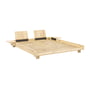 Karup Design - Social bed incl. backrest and 2 bedside tables, 160 x 200 cm, clear pine