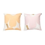 Marimekko - Unikko Cushion cover, 50 x 50 cm, white / light pink / apricot / gold (set of 2)