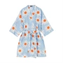 Marimekko - Rakastaa ei rakasta robe S, light blue / off-white / orange