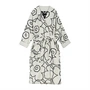 Marimekko - Piirto Unikko bathrobe S, ivory / black
