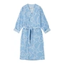 Marimekko - Piirto Unikko bathrobe M, off-white / light blue