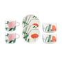 Marimekko - Oiva Puutarhakutsut coffee set, white / green / orange (6 pcs)
