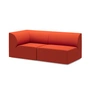 OUT Objects of our time - Weber 01 2. 5-seater sofa, pure orange (Vidar 4 0542 by Kvadrat)