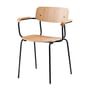 FDB Møbler - J182 Holmen armchair, black / oak