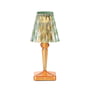 Kartell - Battery Rechargeable table lamp H 26 cm, mint / pastel orange