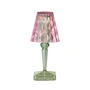 Kartell - Battery Rechargeable table lamp H 30 cm, pastel pink / mint
