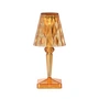 Kartell - Battery Rechargeable table lamp H 30 cm, pastel orange