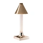 Kartell - Goodnight LED rechargeable lamp, H 31.5 cm, diffuser Ø 11.8 cm, polished copper