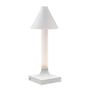 Kartell - Goodnight LED rechargeable lamp, H 31.5 cm, diffuser Ø 11.8 cm, matt white