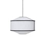 New Works - Kite pendant light, Ø 65 cm, white / black