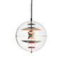 Verpan - VP Globe Pendant light Ø 28 cm, aluminum / clear