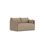 Audo - Offset sofa bed, 2-seater, flint (Yarn Collective Logan)