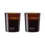 Meraki - Scented candle, Ø 6 cm, Warm tonka (set of 2)