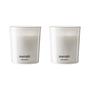 Meraki - Scented candle, Ø 6 cm, White garden (set of 2)