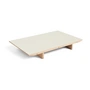 HAY - Inlay top for CPH30 2. 0 extendable dining table, 50 x 80 cm, linoleum off white / oak matt lacquered