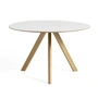 HAY - Copenhague CPH20 2. 0 Table Ø 120 cm, lacquered oak / white laminate